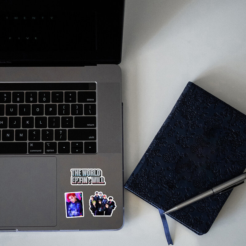 92 шт./компл. Kpop наклейки с персонажами ATEEZ, водонепроницаемые высококачественные HD фото для ноутбука