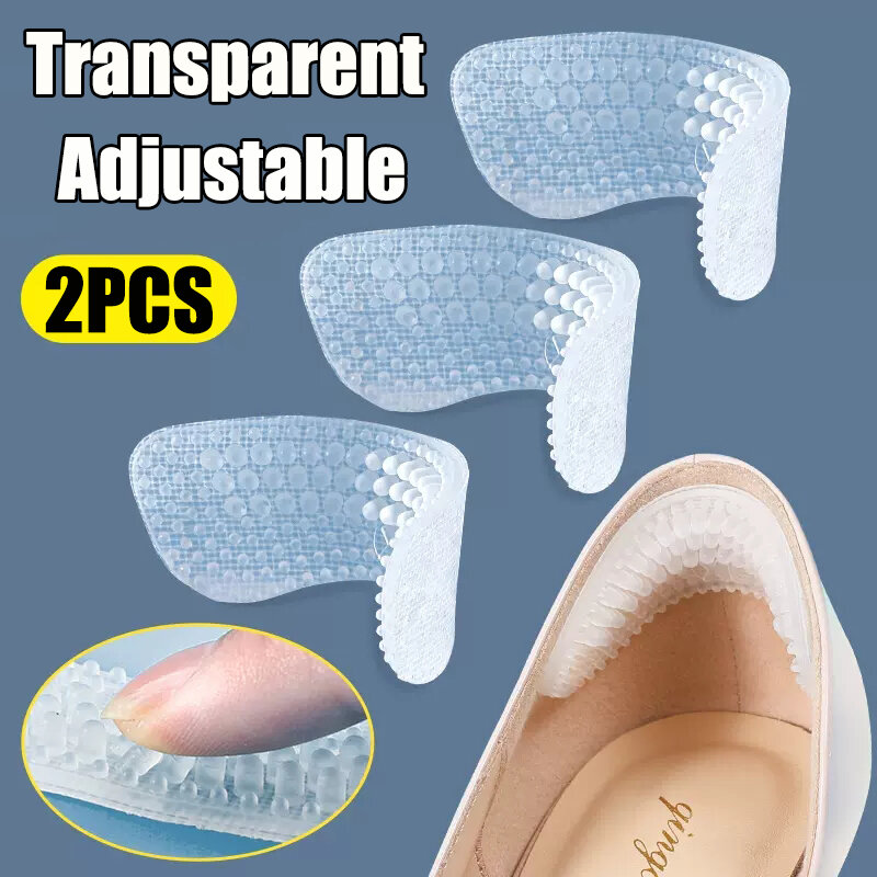 2/4/5/6mm Palmilhas para Sapatos Almofada de Salto Alto Transparente Ajustar Tamanho Adesivo Saltos Protetor Adesivo Cuidados Com Os Pés Alívio Da Dor Inserir