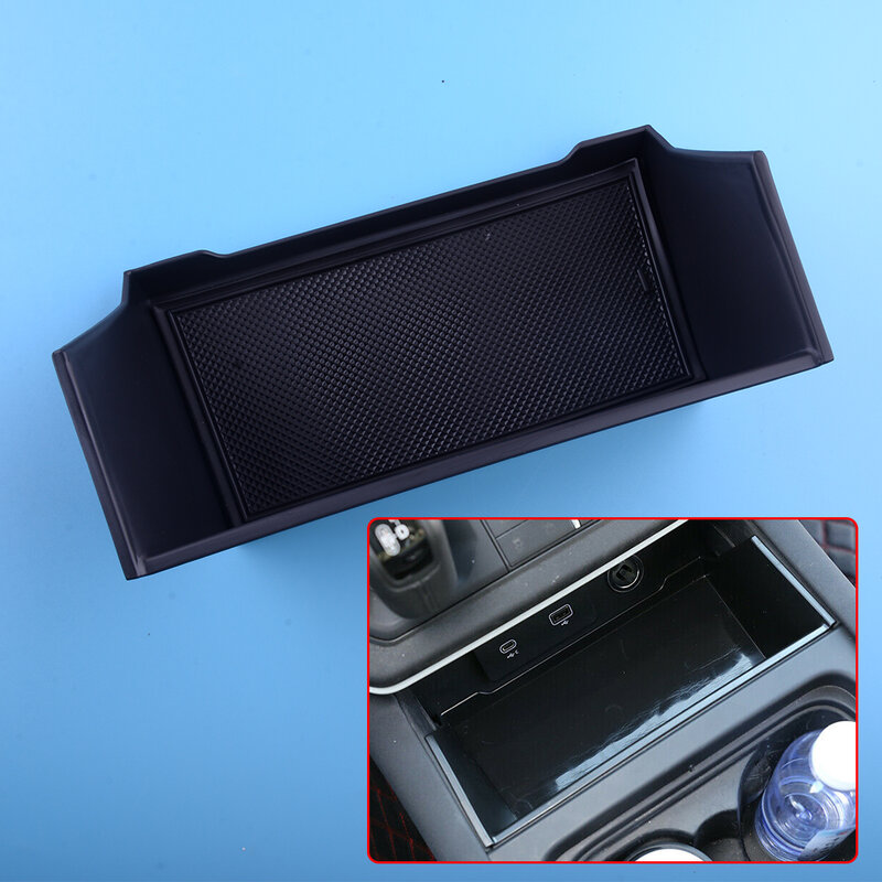 Car Interior Central Console Armrest Multi-Function Storage Box Container With Cushion Fit For Land Rover Defender 2020 2021