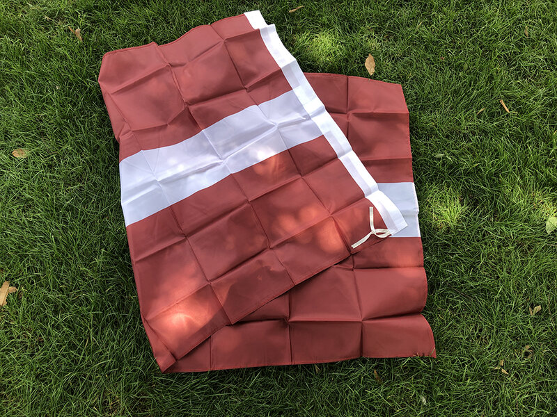 SKY FLAG Latvia flag  90x150cm 3x5fts Super Poly football FLAG Polyester hanging  Indoor Outdoor Flag for decoration