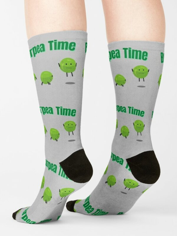Burpea Time Funny Burpee Pun Design Socks Heating sock socks cotton christmas gifts Socks Men Women's