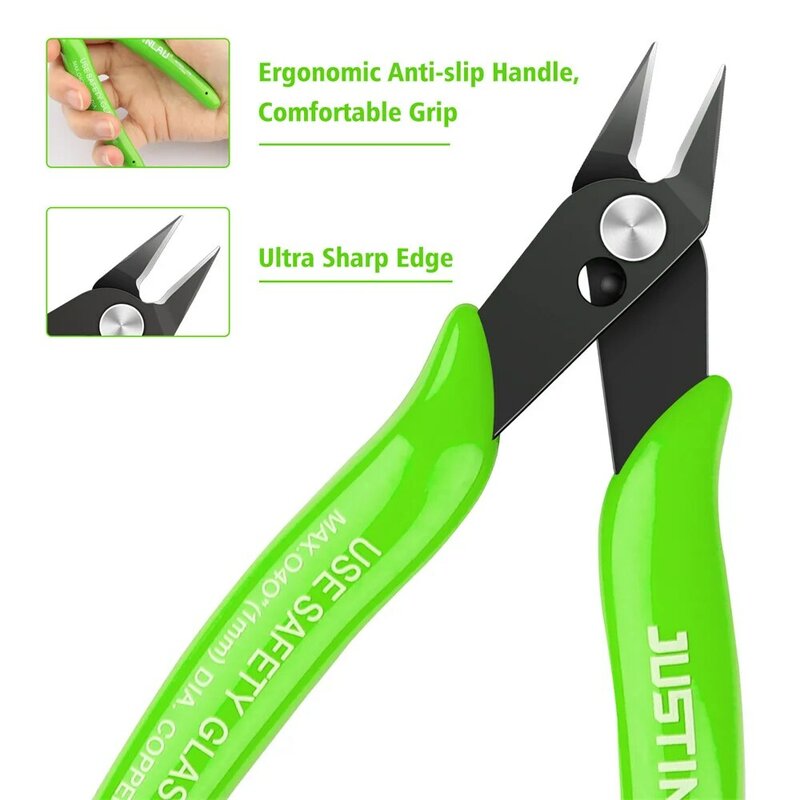 Uniwersalne szczypce, wielofunkcyjna narzędzia przewód elektryczny do cięcia boczne nożyce ze stali nierdzewnej obcinaczka narzędzie ręczne