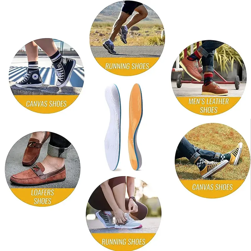 Pés planos plantar fasciitis ortopedia palmilha tênis dor de calcanhar feminino arco apoio ortopético sola sapatos de inicialização inserções almofada