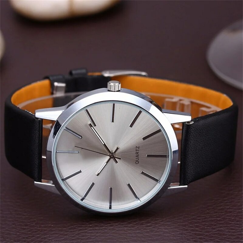 Men's Watches Pointer Round Quartz Wristwatches Boy's Business Birthday Gifts waterproof watches Business Matching Accessories