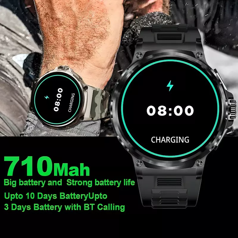COLMI V69 1.85 pollici HD Bluetooth Call Smart Watch uomo sport Fitness Tracker cardiofrequenzimetro 710mAh Smartwatch per XIAOMI Android