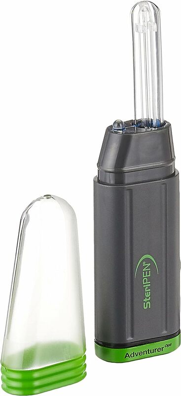 Персональный очиститель воды SteriPen Adventurer Opti UV для кемпинга, походов, готовности к аварийным ситуациям и путешествий, черный