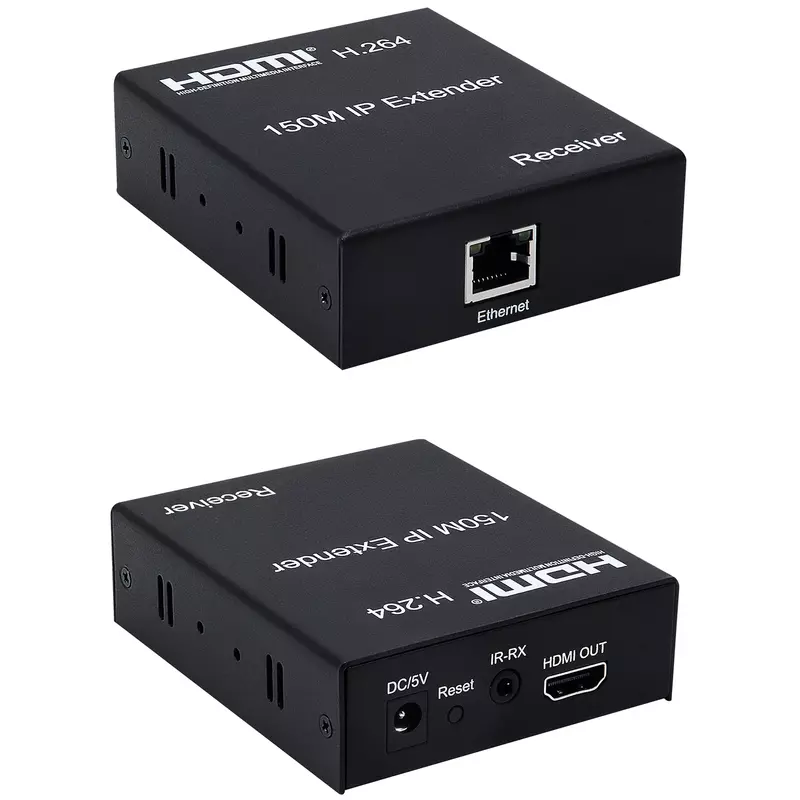 1080P 150M IP Extender HDMI Transmitter Receiver Ethernet Splitter Via RJ45 CAT5e/6 Network Cable Support One TX To Multiple RX
