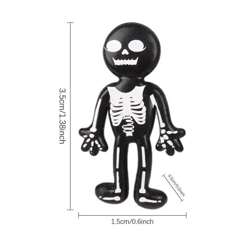 Halloween Stretchy Toys Soft Skeleton Toys Novelty Stretchy Skeleton Toys Kids Halloween Party Stress Relief Squeeze Toys