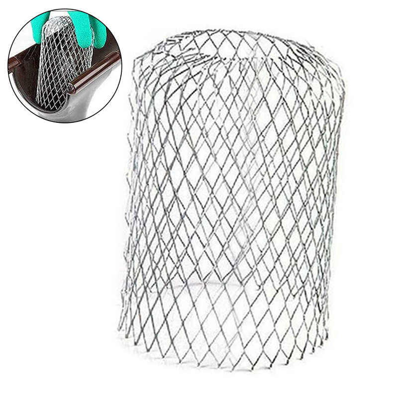 Metal Mesh Roof Gutter Filters Aluminum Gutter Guard Strainer Stop Leaf Blockage Drainage Pipe Net Cover Spouting Accessories