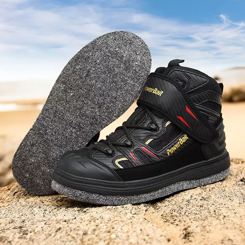 Rock offshore Fishing Shoes Men's Shoes Waterproof Skid-proof Reef-climbing Shoes Air-permeable Handiness Felt Spike Soles