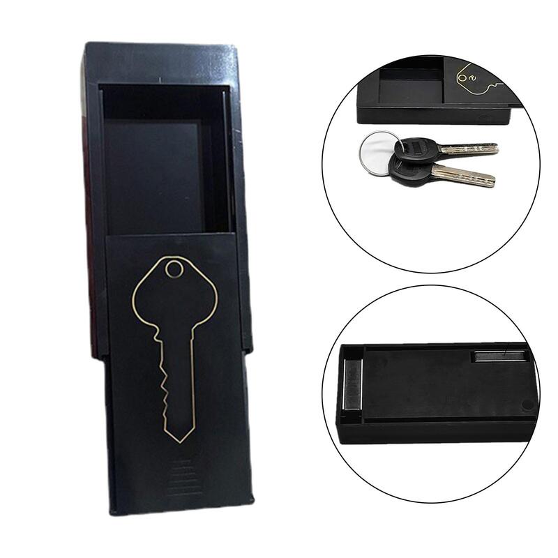 Caixa chave magnética para interior e exterior, caixa de armazenamento de chaves escondidas para casa, casa, escritório, apartamento, carro, caminhão