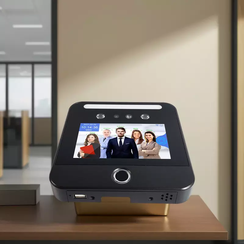 AI Biometric Cloud Software Face Recognition Access Control Time Attendance System for Time Recording