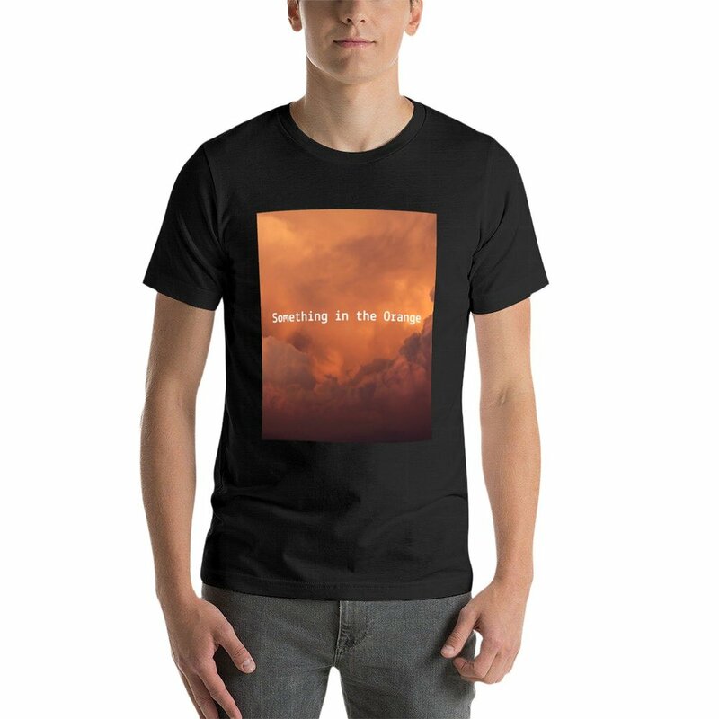 T-shirt de manga curta para homens, camiseta com o design de mim na laranja