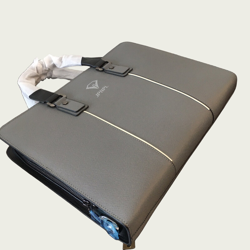 Männer Business Aktentasche 11-Zoll-Laptops Schicht Hand wasserdichte Umhängetasche mit großer Kapazität und Schulter