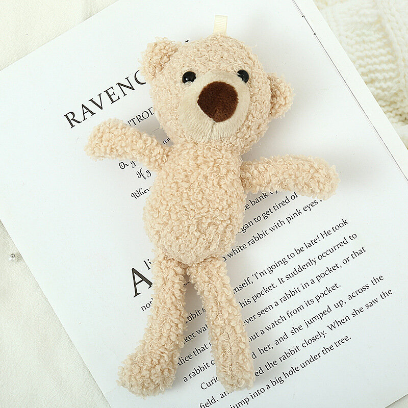 20cm Teddy Bear Doll Toy Kawaii Bear Plush Animal Toy Key Pendant Cute Bear for Bags & Clothing Boy Girl Holiday Gift Decoration