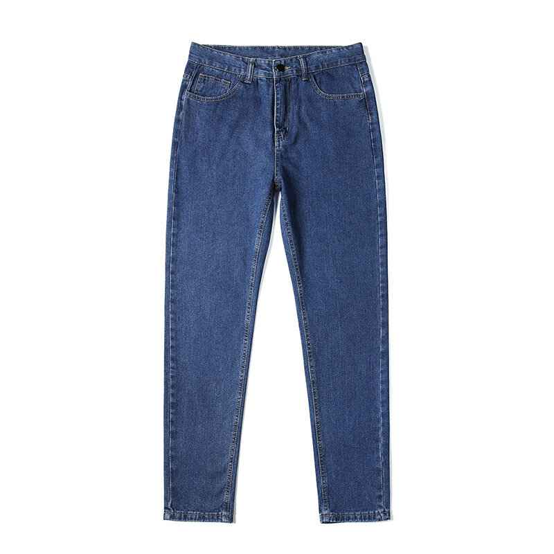 KPOP-Jeans Slim Fit All Match avec Poches en Coton, viser Solides Décontractés, Jeans à Intervalles Droits, Style Harajuku, Automne