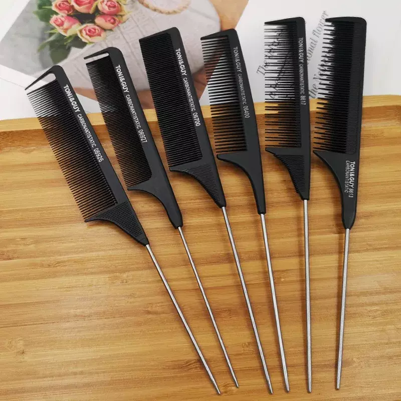 Professional Hair Tail Comb Salon Cut Comb Styling Stainless Steel Spiked Salon Hair Care Styling Tool
