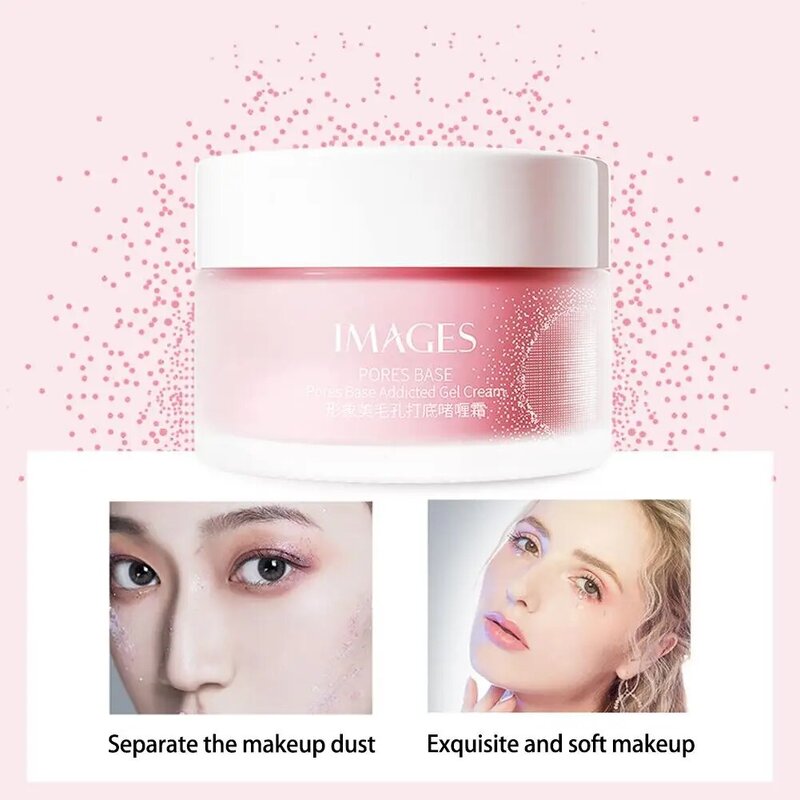 Invisible Pore Base Gel Cream, Primer para Poros, Facial para Mulheres Diárias, Maquiagem, Beleza, G7L1, 30g