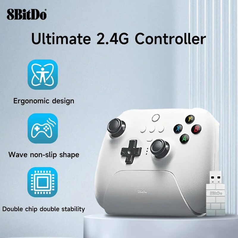 8Bitdo Final 2.4g Controlador Sem Fio ALPS Joystick Switch Controller para PC Steam Deck e iPhone Android TV