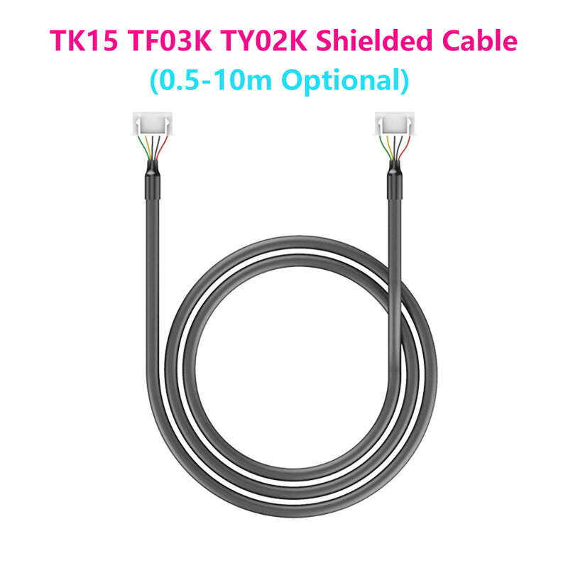 XH 4-Core Shielded Wire Extension Cable, Battery Capacity Coulomb Meter, Coulometer Parts, Especial para TK15 TF03K TY02K, 0.5-10m