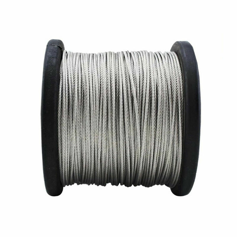 Cuerdas de alambre de núcleo de acero inoxidable A2(304), 7x19 hebras, 1mm-20mm, Cable de Metal de elevación