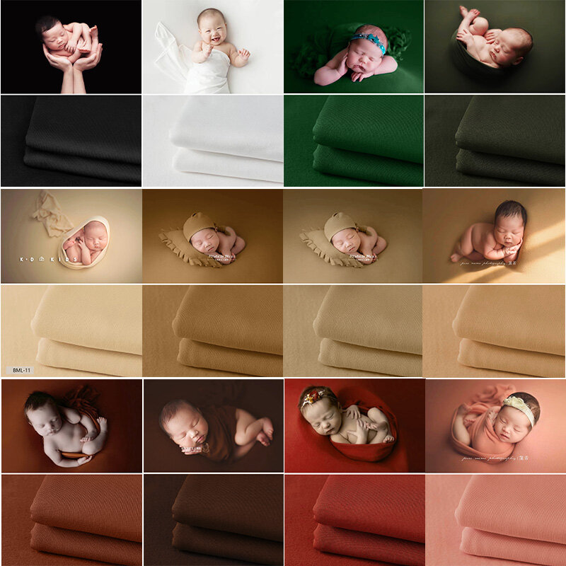 Manta envolvente para bebé, accesorios de fotografía para recién nacido, telones de fondo elásticos de algodón, accesorios para sesión de fotos, 40x170cm