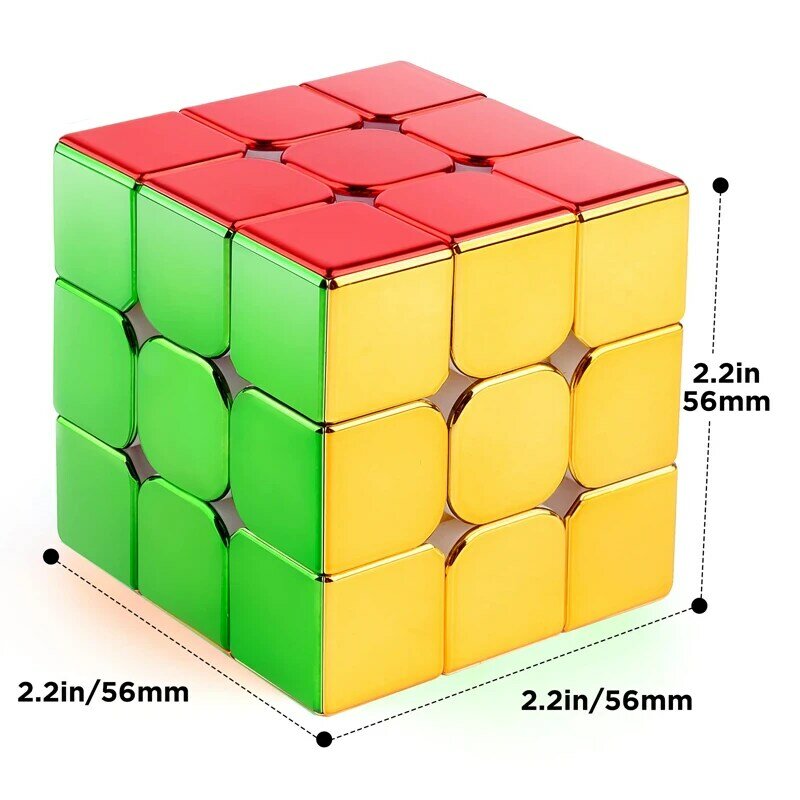 Ciclone Meninos Cubo Mágico Magnético, Chapeamento 3x3x3 4x4 2x2 Velocidade Profissional Puzzle Brinquedos
