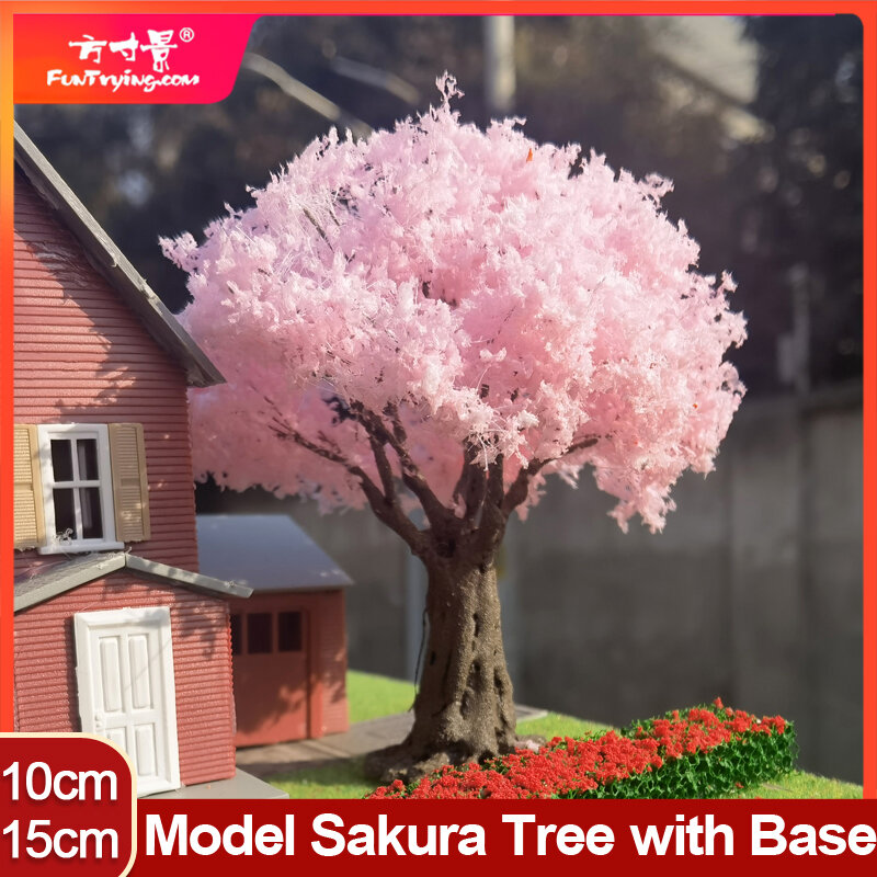 10/15cm modello di ciliegio ornamenti giapponesi espositore per finestre decorativo piccoli ornamenti giardino paesaggistico fatto a mano