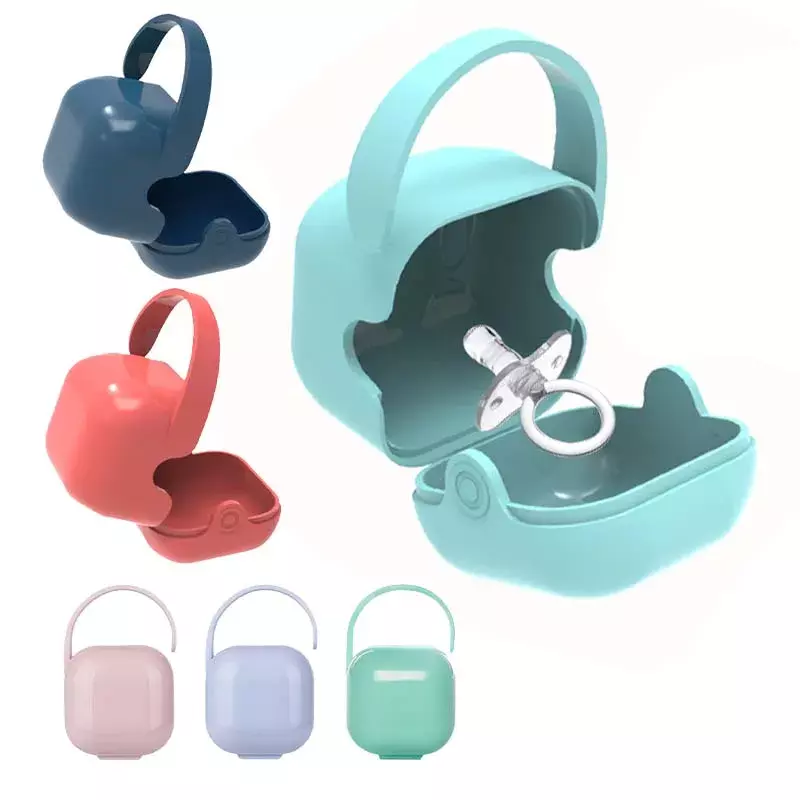 Baby Pacifier Holder Box Infant Portable Soother Container Nipple Holder Storage Case Travel Pacifier Storage Box Baby Supplies