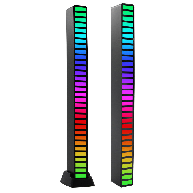 Lampu Pickup Desktop LED e-commerce, lampu mobil atmosfer spektrum kontrol suara RGB