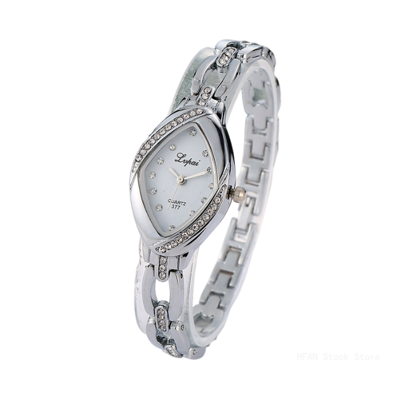 Relógio de pulseira incrustada de diamantes para mulheres, moda feminina, mercado atacadista