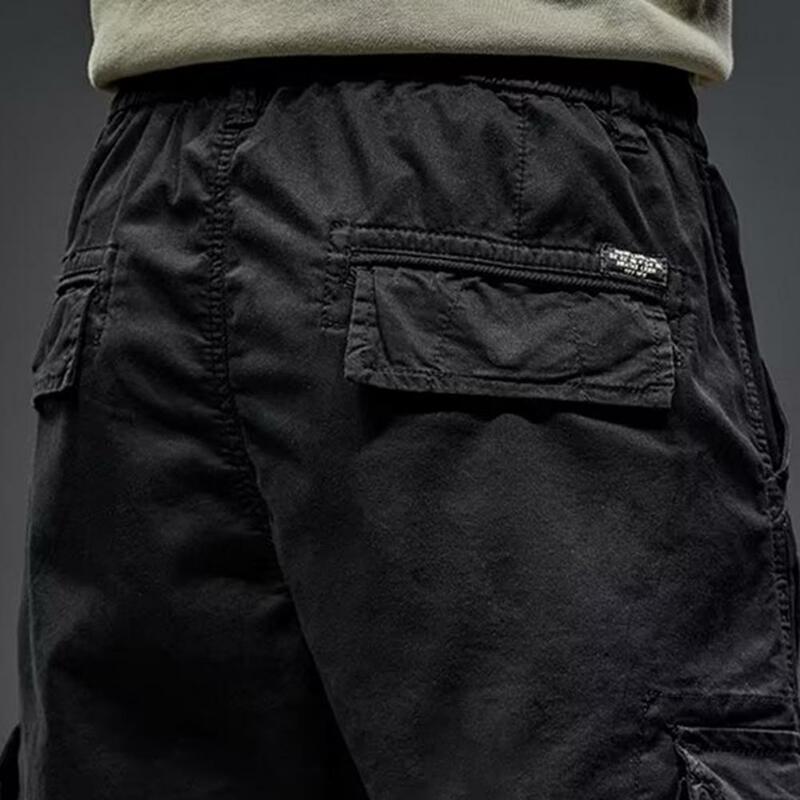 Pantalones Cargo multibolsillos para hombre, forro polar grueso y cálido, ropa de calle informal, térmica, para invierno