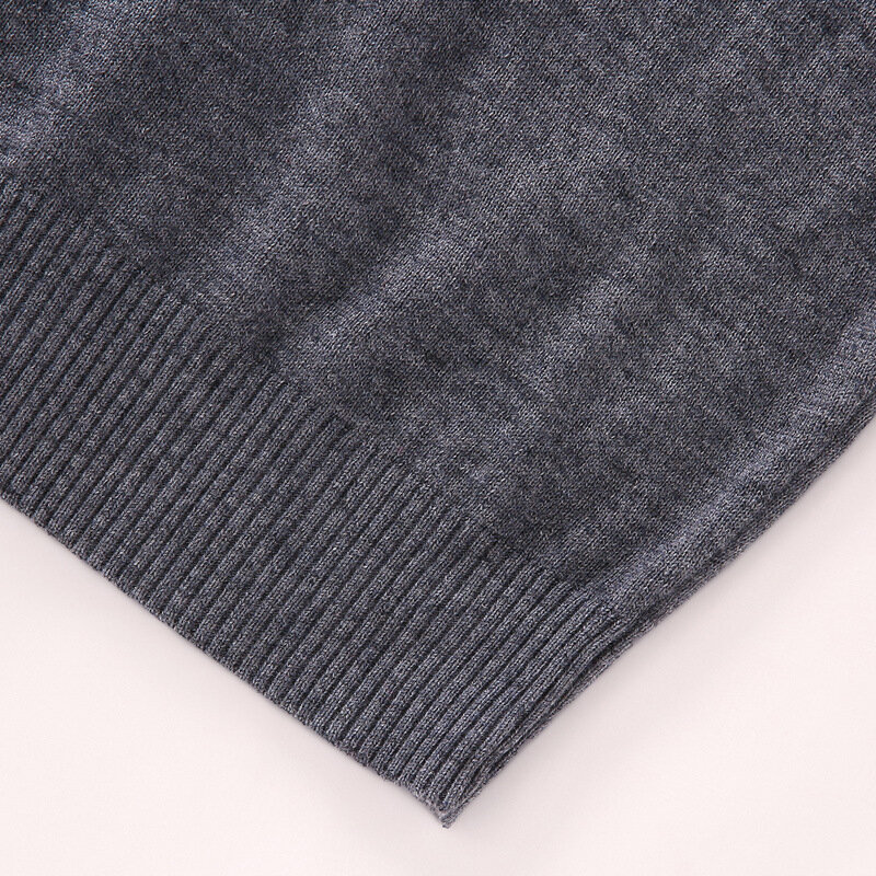 MRMT-Chaleco de punto para hombre, prenda de lana sin mangas, de color puro, con cuello en V, para invierno, novedad de 2024