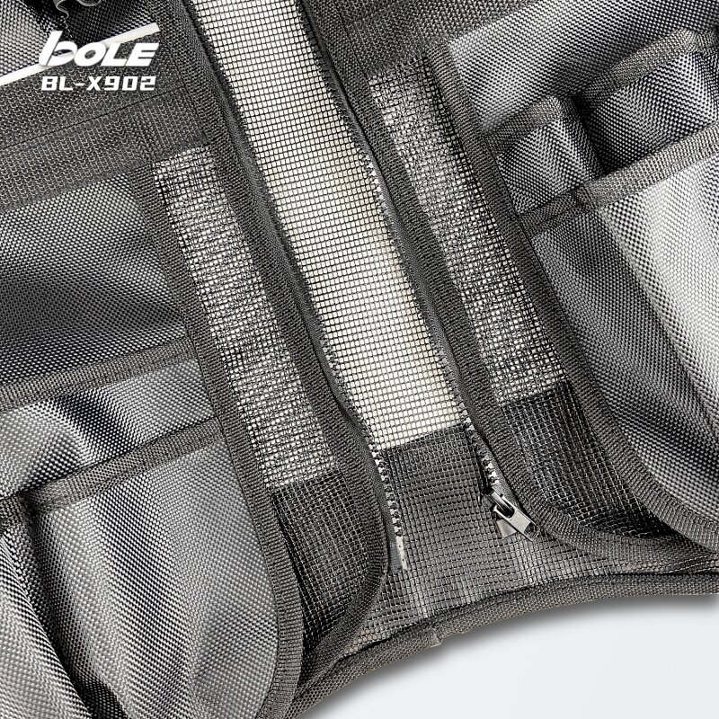 BOLE Multi Functional Tool Vest Nylon Mesh Breathable Design Available All Year Round Construction Safety Vest