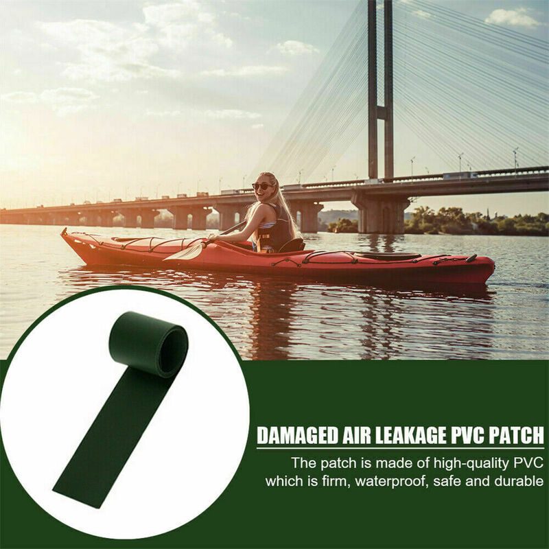 1 Roll 50*1000mm Inflatable Boats Kayak Special Damaged Leaking Hole PVC Repair Patch Kit Glued Waterproof Patch Tool Boat