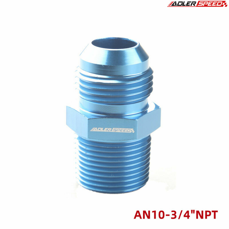 AN4 AN6 AN8 AN10 AN12AN Male Flare To 1/8" 1/4" 3/8" 1/2" 3/4" 1" NPT Pipe Straight Adapter Fitting