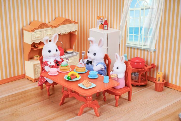 Miniaturowe przedmioty z zabawki rodzinne leśnego meble do domku dla lalek zestaw zabawek na scenę dla dziewczynek kompatybilne z miniaturowymi pomysłami