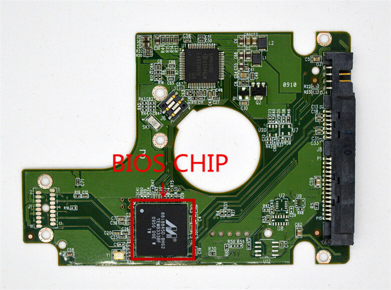 Placa de circuito de disco duro Digital Occidental/2060-771574-001 REV P1 , 2060-771574-001 REV A 2061-771574-D01 / WD3200BEKT