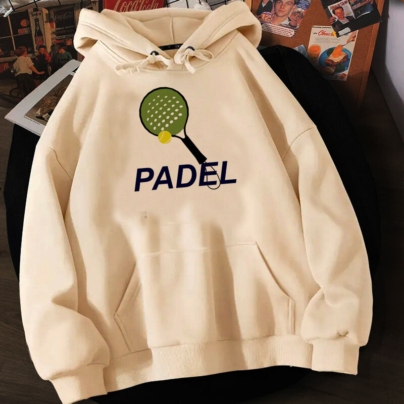 Padel hoodies women Korean style streetwear Pullover Hooded Shirt female 90s clothing
