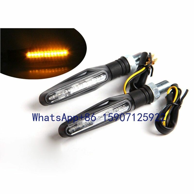 Intermitentes LED para motocicleta, luces traseras impermeables IP68, accesorios de lámpara, 1/2/4 unidades