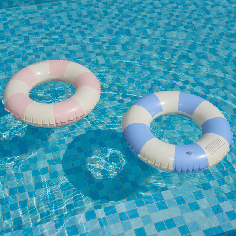 Donut-like pool float, anel inflável, grande, para crianças, tubo de natação, ao ar livre, praia, brinquedos aquáticos