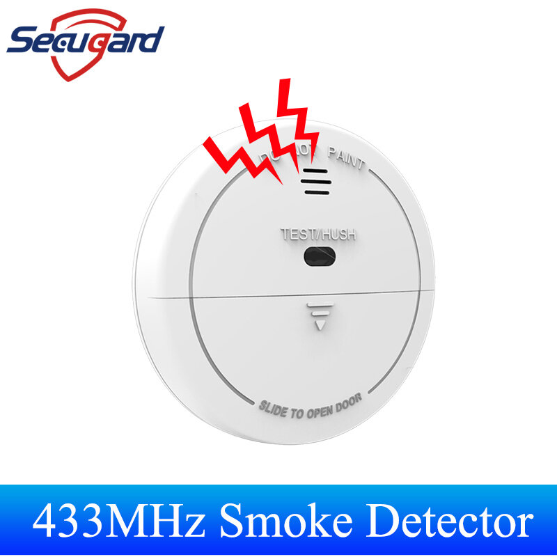433 МГц детектор дыма, беспроводной датчик пожара, сигареты, обнаружение дыма для кухни, склада, умные Фотообои