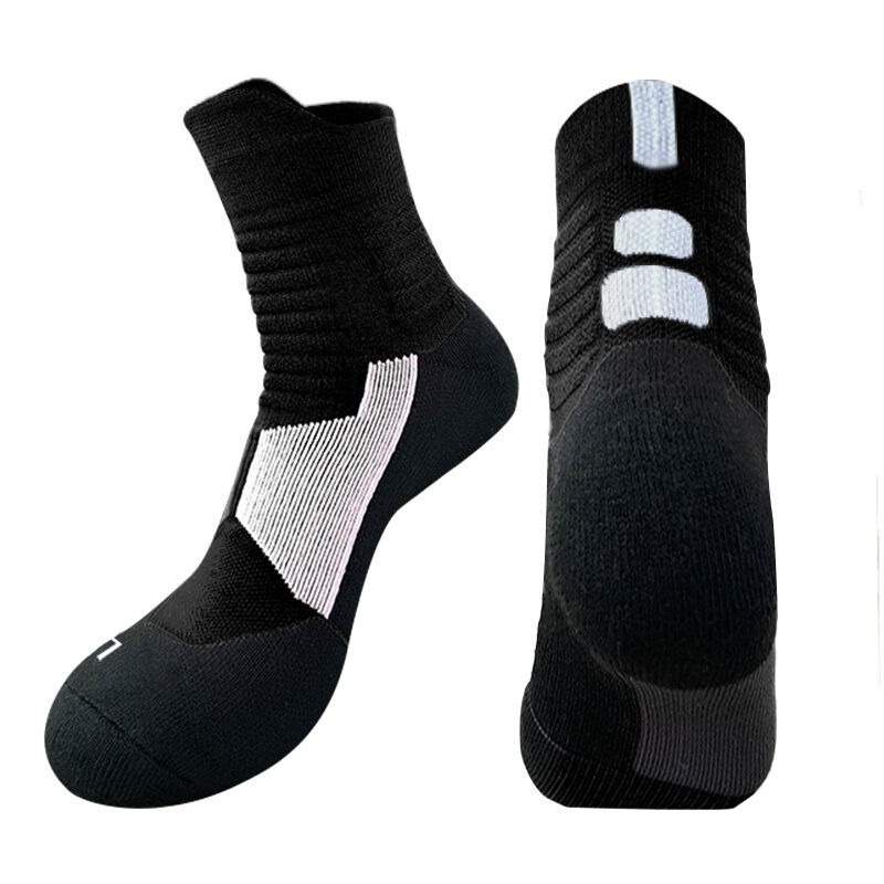 Nuovi uomini di alta qualità sport all'aria aperta Elite calzini da basket calzini da ciclismo da uomo calzini a compressione calzini da uomo in cotone con fondo asciugamano