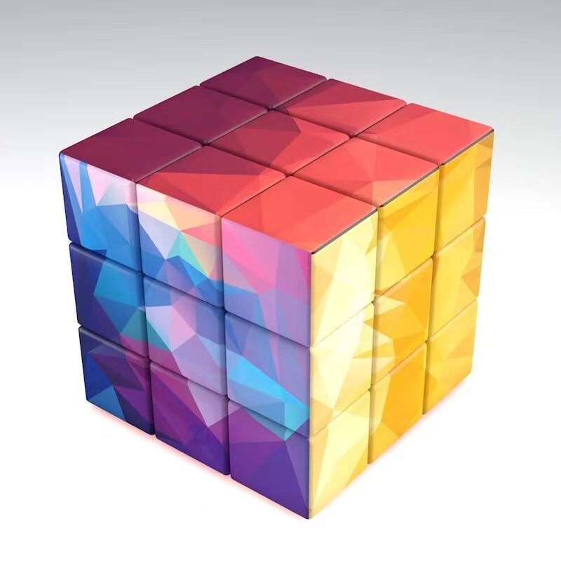 3x3x3 Magic Cubes Classic Color Magic Cubes Stickerless Color Change Cubo Magic Cube Puzzl Children Educational Toys