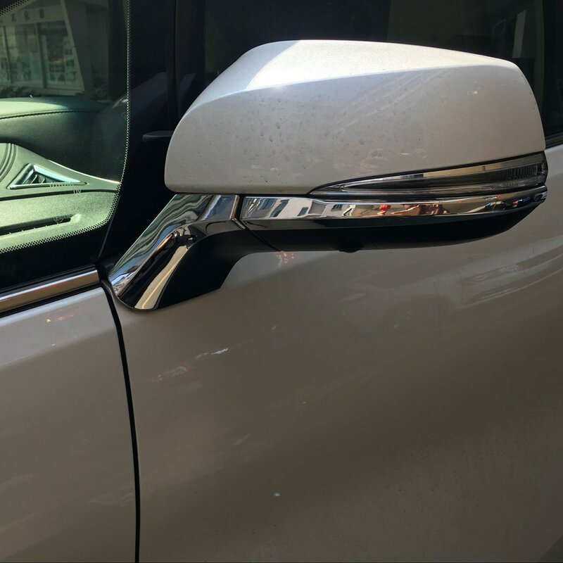 Cubierta de tiras de decoración para espejo retrovisor de coche, embellecedor de lentejuelas para Alphard Vellfire 30 2016-2019