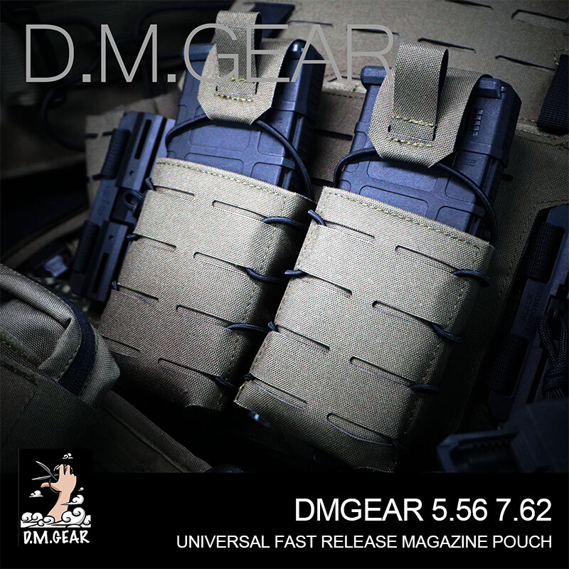 DMgear Tactical 5.56 7.62 Kantung Majalah Universal Kantung Airsoft Mag Carrier Rilis Cepat