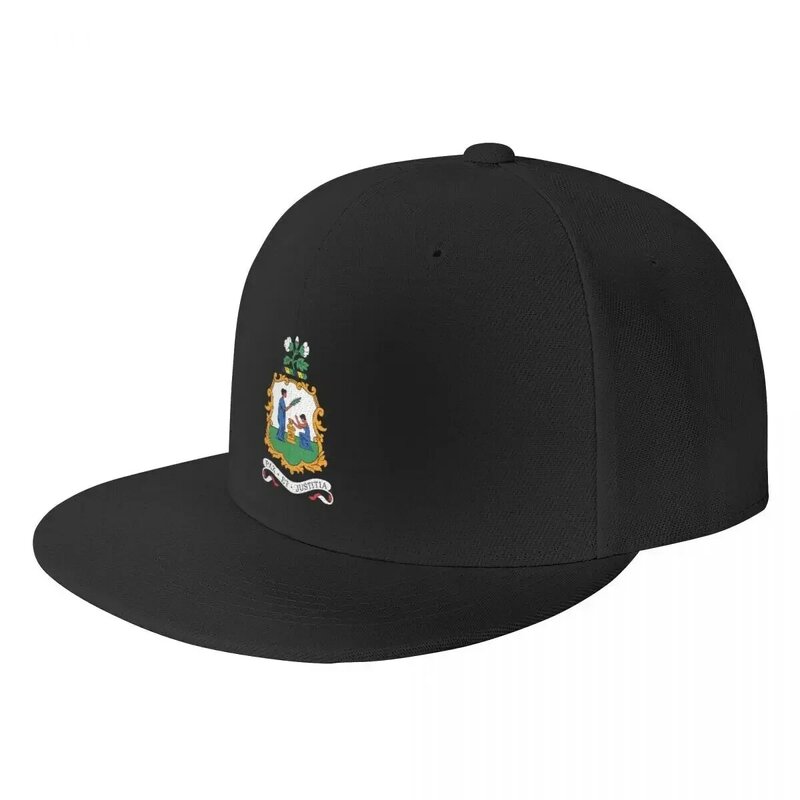 Custom Coat Of Arms Of Saint Vincent The Grenadines Baseball Cap Men Women Flat Snapback Hip Hop Hat Sports