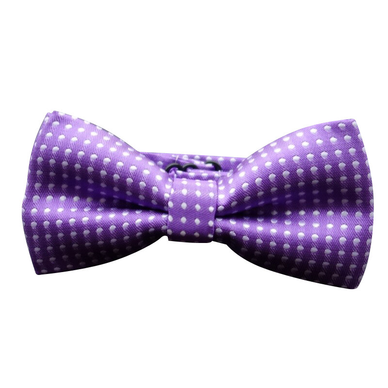 Ikepeibao Polka Dots Anak Bowtie Knot, Bow Ties Polyester Candy Solid Color Gratis Pengiriman