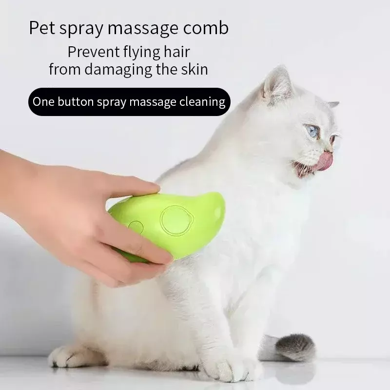 3 In 1 Hondenstomer Borstel Elektrische Spray Kattenhaarborstel Kam Massage Verzorging Van Huisdieren Verwijderen Klitten En Losse Haarbenodigdheden Stomende