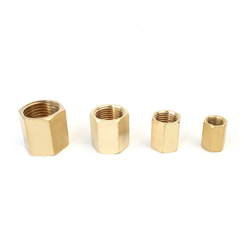 2 Pcs Pneumatic Joint All Copper Double Inner Wire Joint Hexagonal Core Inner Wire Straight Butt Joint 1/2/4/3/6-Points/1-Inch